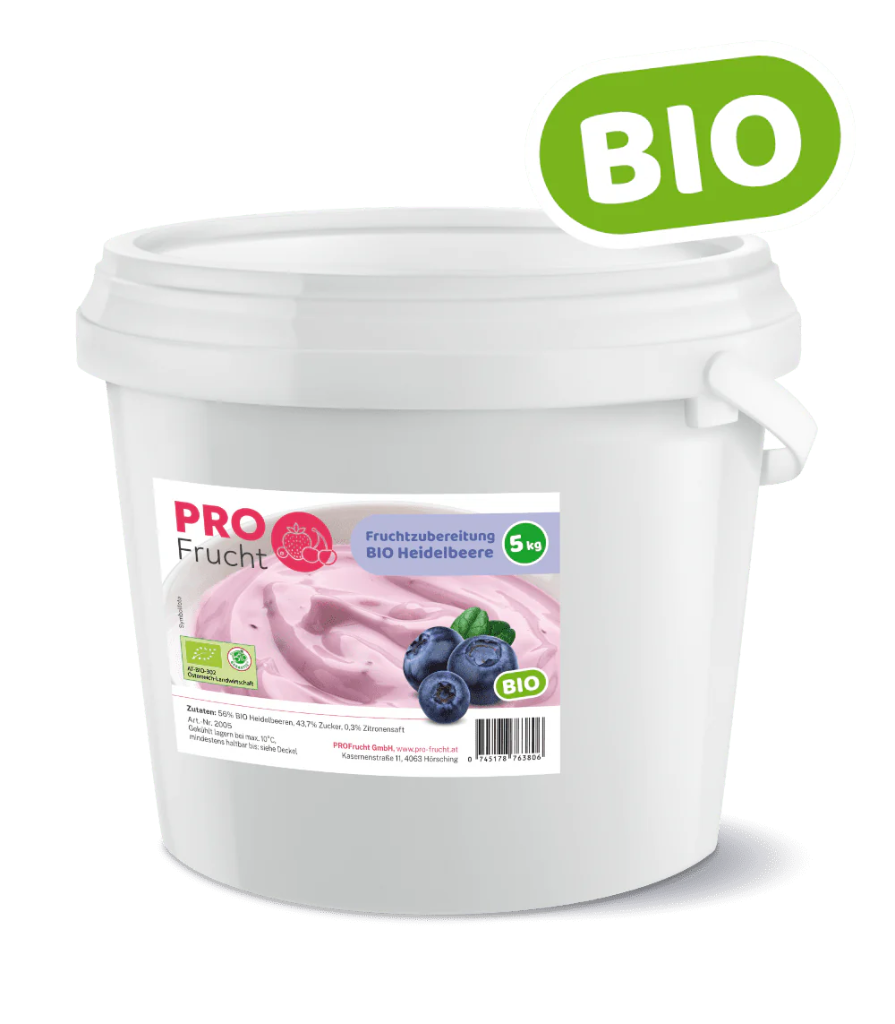 BIO Fruchtzubereitung Heidelbeere, 5kg Gebinde