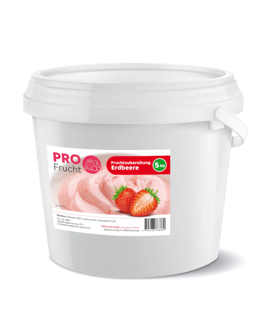 Fruchtzubereitung Erdbeere, 5kg Gebinde