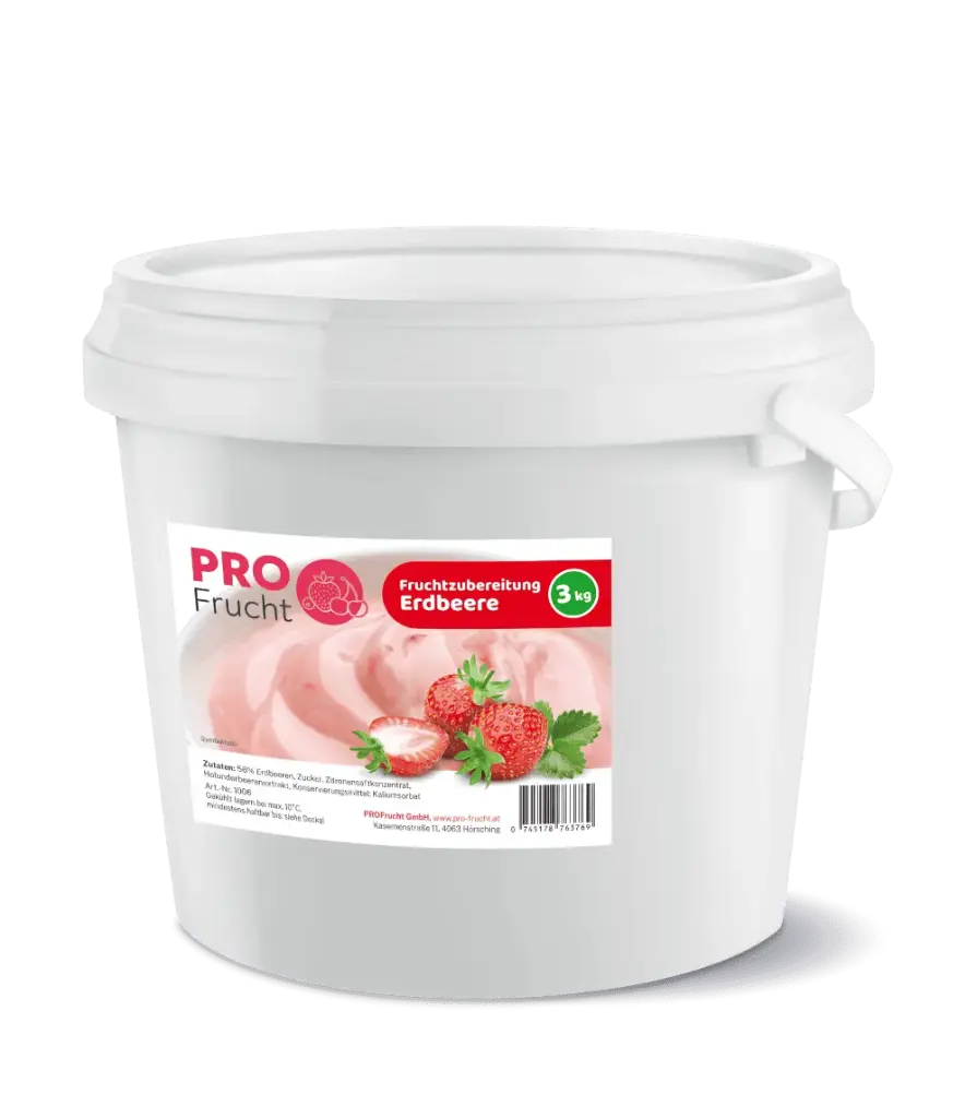 Fruchtzubereitung Erdbeere, 3kg Gebinde