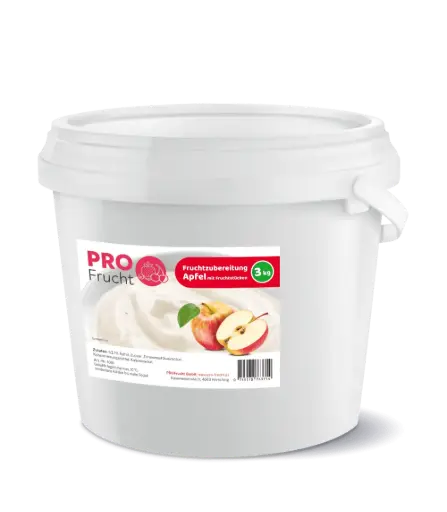 Fruchtzubereitung Apfel mit Fruchtstücken, 3kg Gebinde